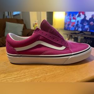 🥑Vans Old Skool Fuchsia Red/True White Men’s Shoes